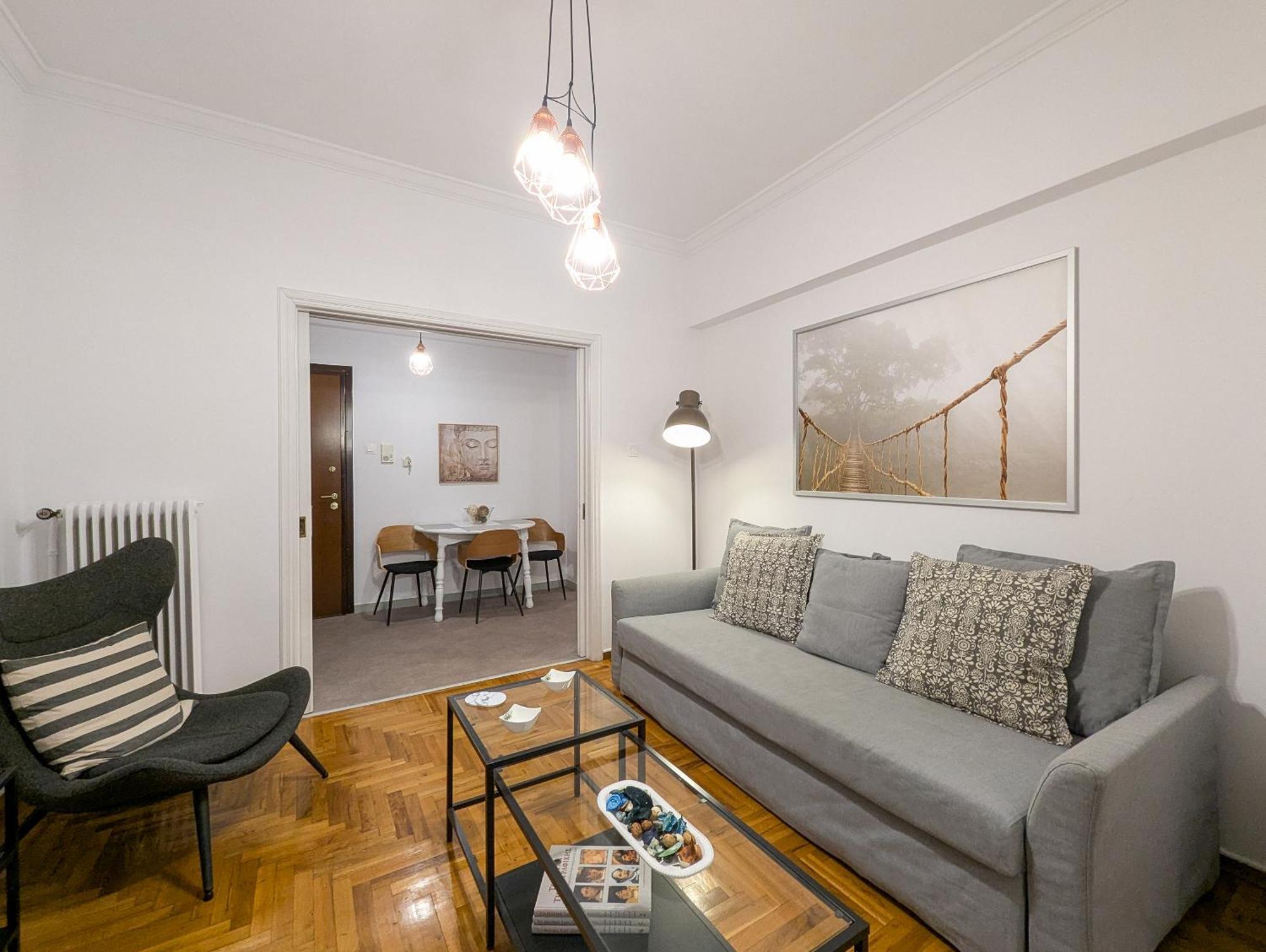 Spacious Apt For 5 Guests Next To Acropolis&Metro 아테네 외부 사진